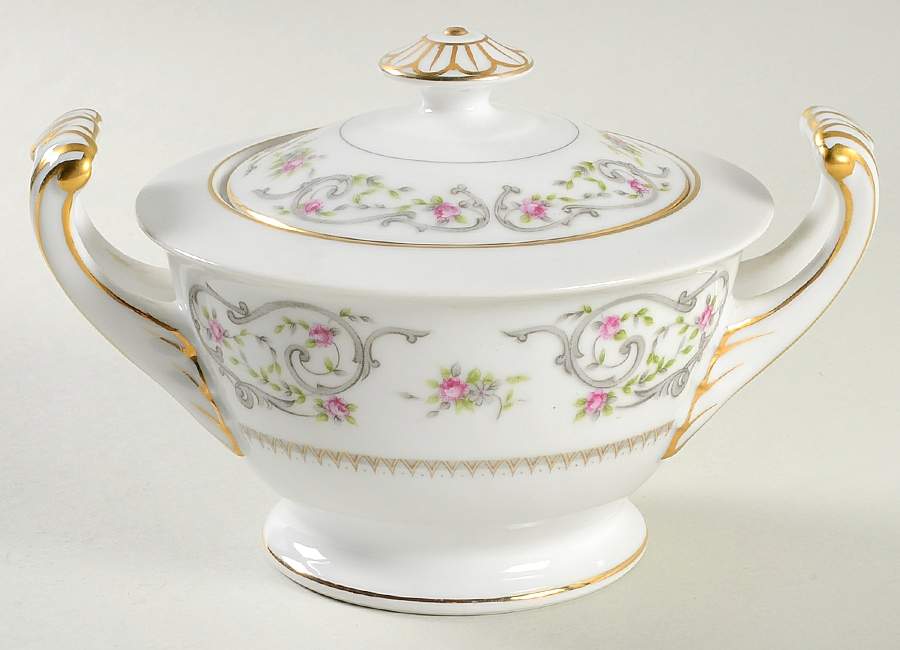 Minuet Sugar Bowl & Lid by Regal (Japan)-1