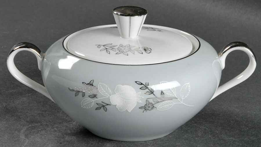 Platina Sugar Bowl & Lid by Regal (Japan)-1