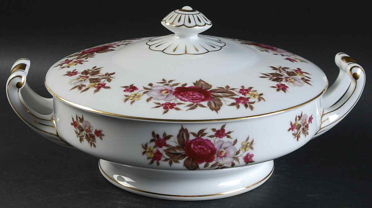 Rosedale Round Covered Vegetable by Regal (Japan)-1