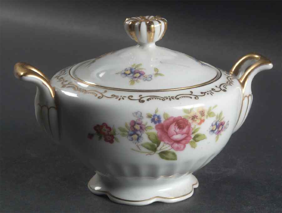 Spring Glory Sugar Bowl & Lid by Regal (Japan)-1