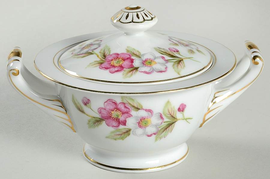 Spring Tine Sugar Bowl & Lid by Regal (Japan)-1