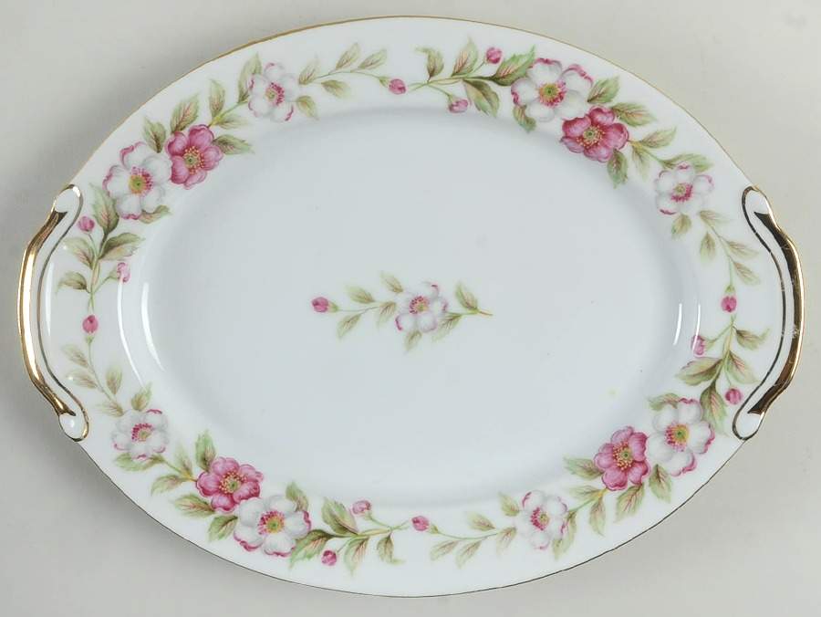 Spring Tine 11" Oval Serving Platter by Regal (Japan)-1