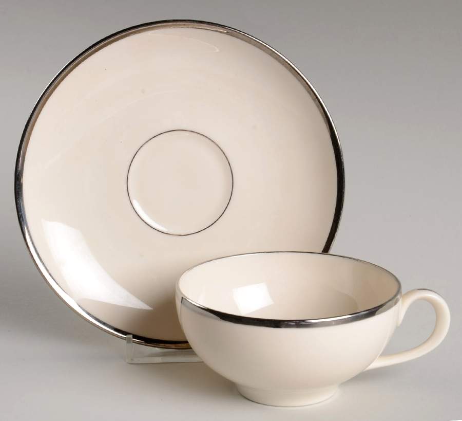 Simplicity Flat Cup & Saucer Set by Regal-American-1