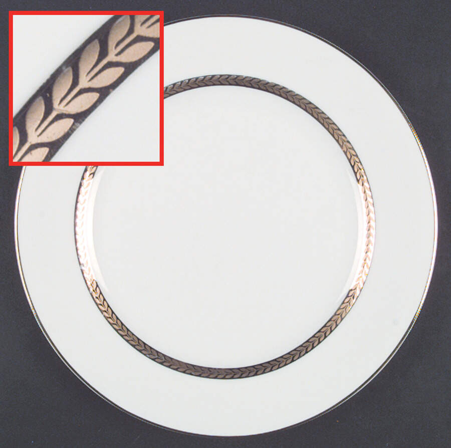 Imperial Gold Dinner Plate by Retroneu-1