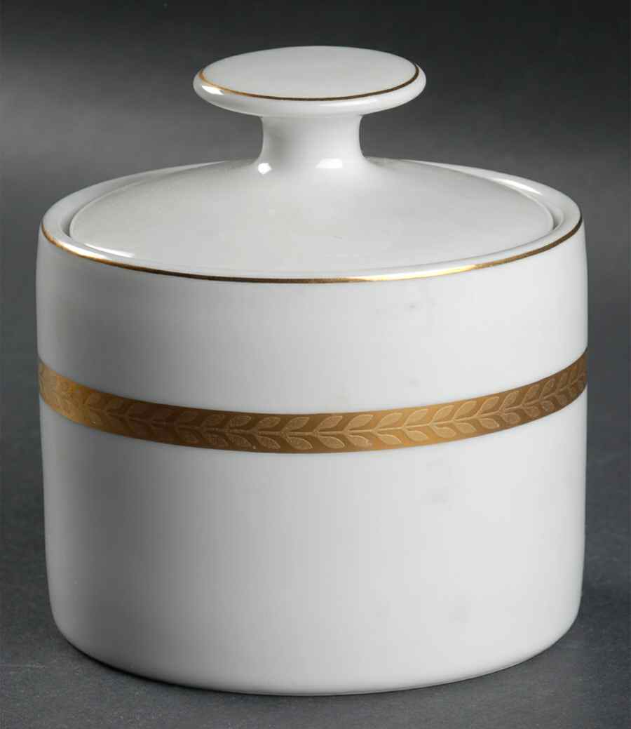 Imperial Gold Sugar Bowl & Lid by Retroneu-1