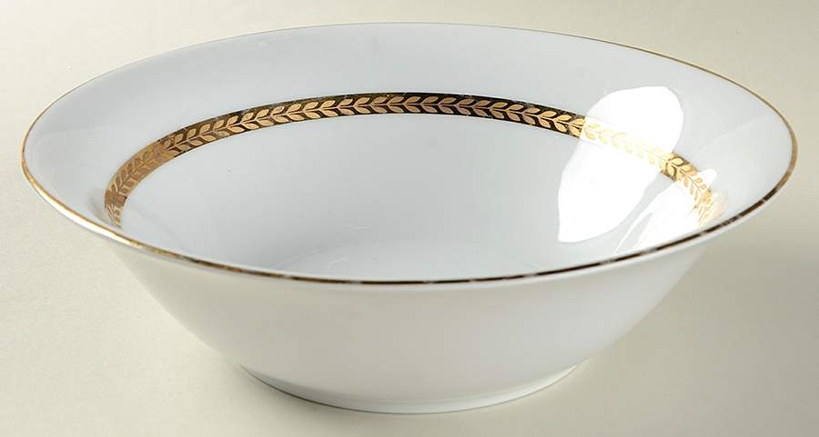 Imperial Gold 9" Round Vegetable Bowl by Retroneu-1