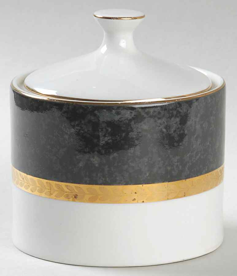 Imperial Gray Sugar Bowl & Lid by Retroneu-1