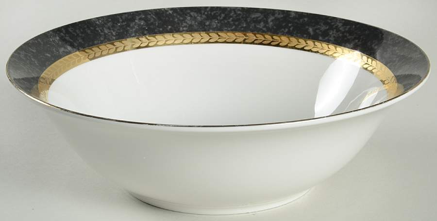 Imperial Gray 9" Round Vegetable Bowl by Retroneu-1