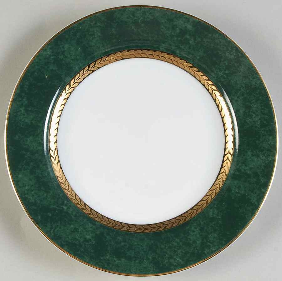 Imperial Malachite Salad Plate by Retroneu-1
