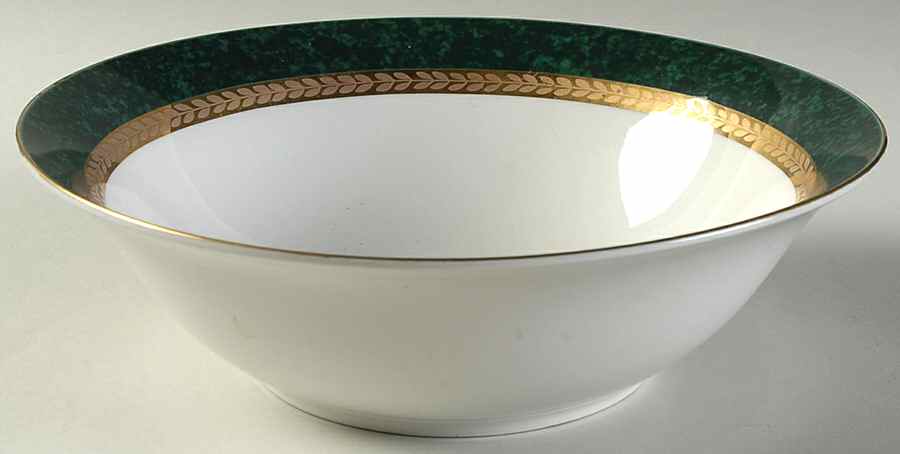 Imperial Malachite 9" Round Vegetable Bowl by Retroneu-1