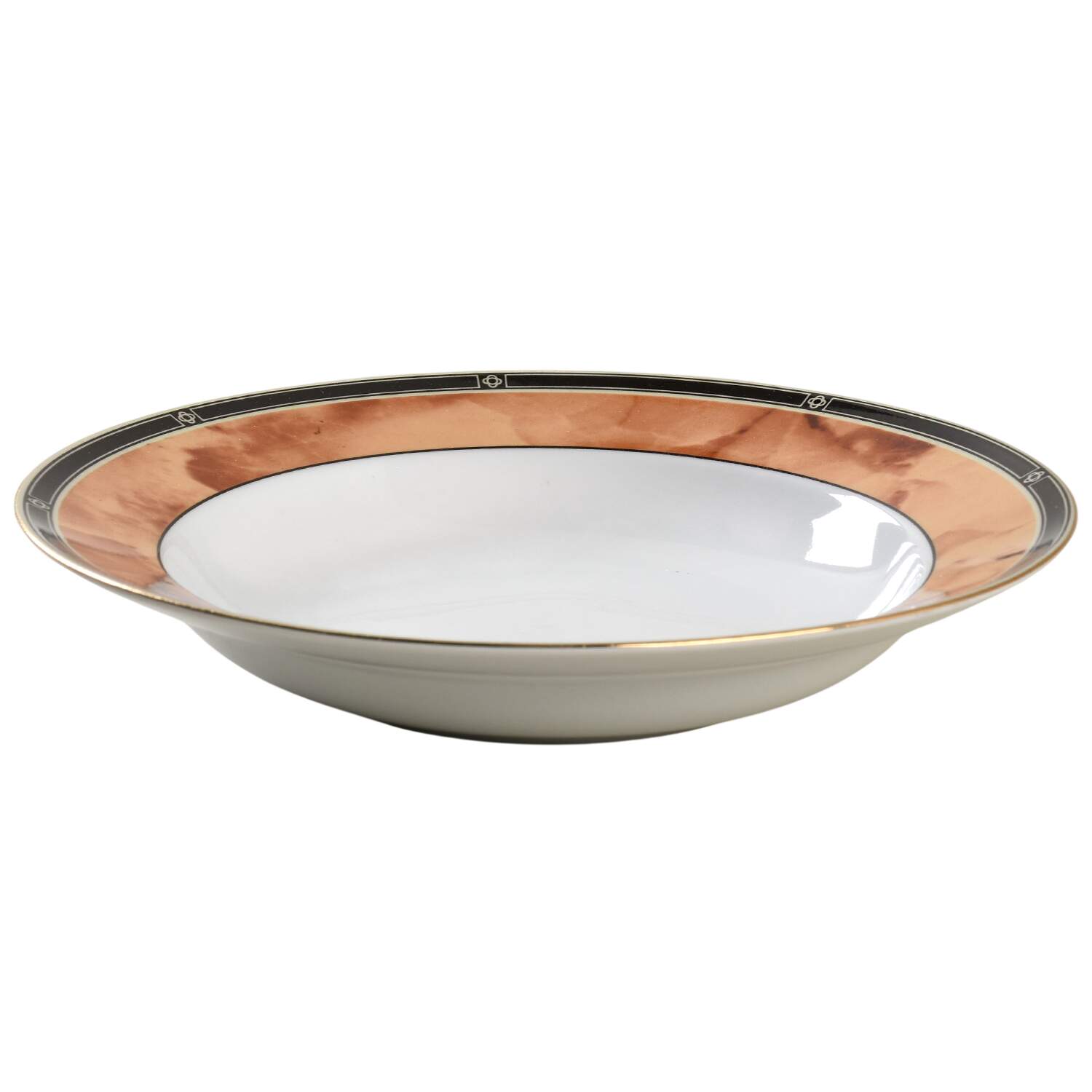 Wood Garland Rim Soup Bowl by Retroneu-1