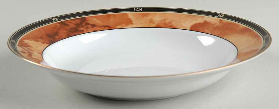 Wood Garland Rim Soup Bowl by Retroneu-1