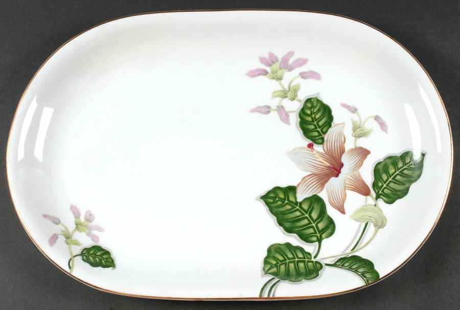Nocturne 16" Oval Serving Platter by Rewcrest-1