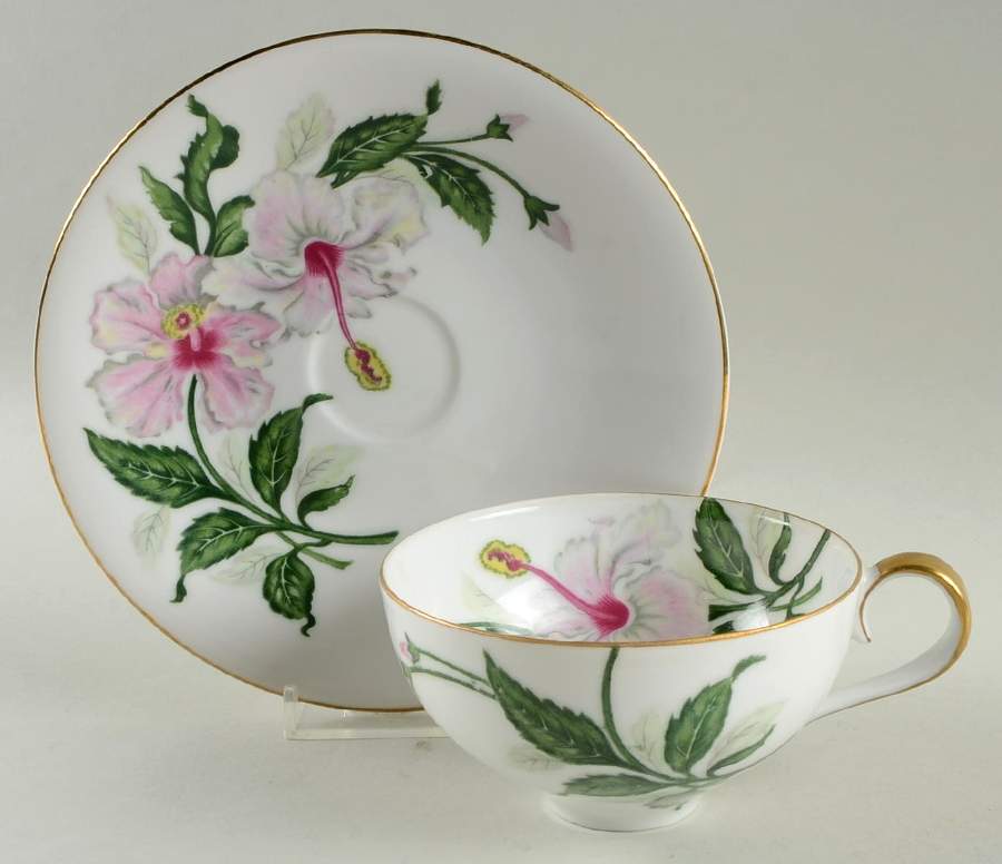 Sonata Flat Cup & Saucer Set by Rewcrest-1