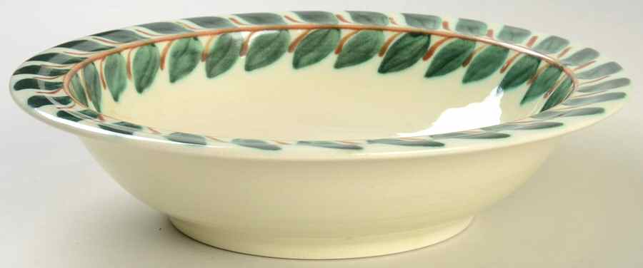 Ardennes Forest Green 9" Round Vegetable Bowl by Red Wing-1