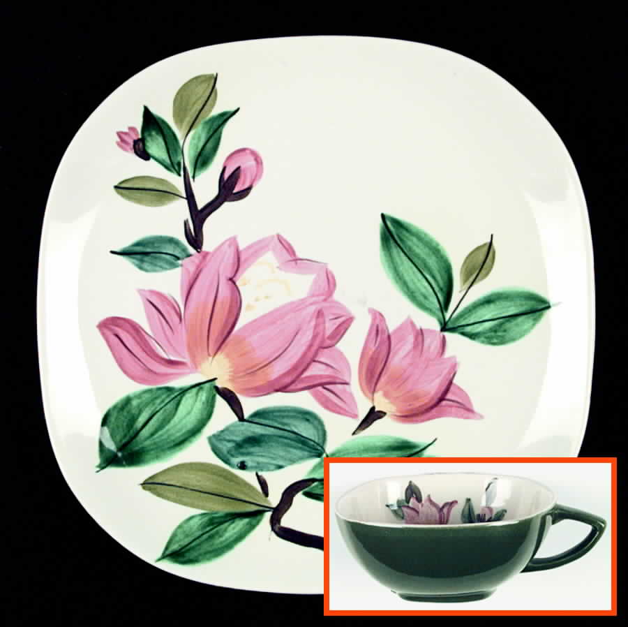 Blossom Time Green Dinner Plate by Red Wing-1
