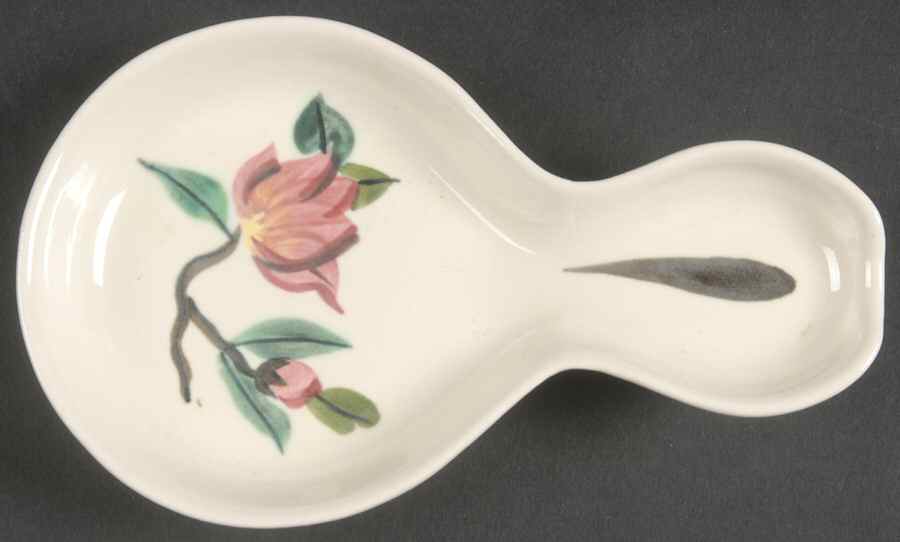 Blossom Time Green Spoon Rest/Holder (Holds 1 Spoon) by Red Wing-1