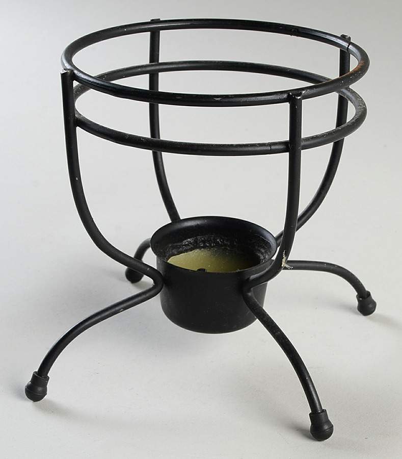 Bob White Small Black Warmer Stand w/Candle Cup by Red Wing-1