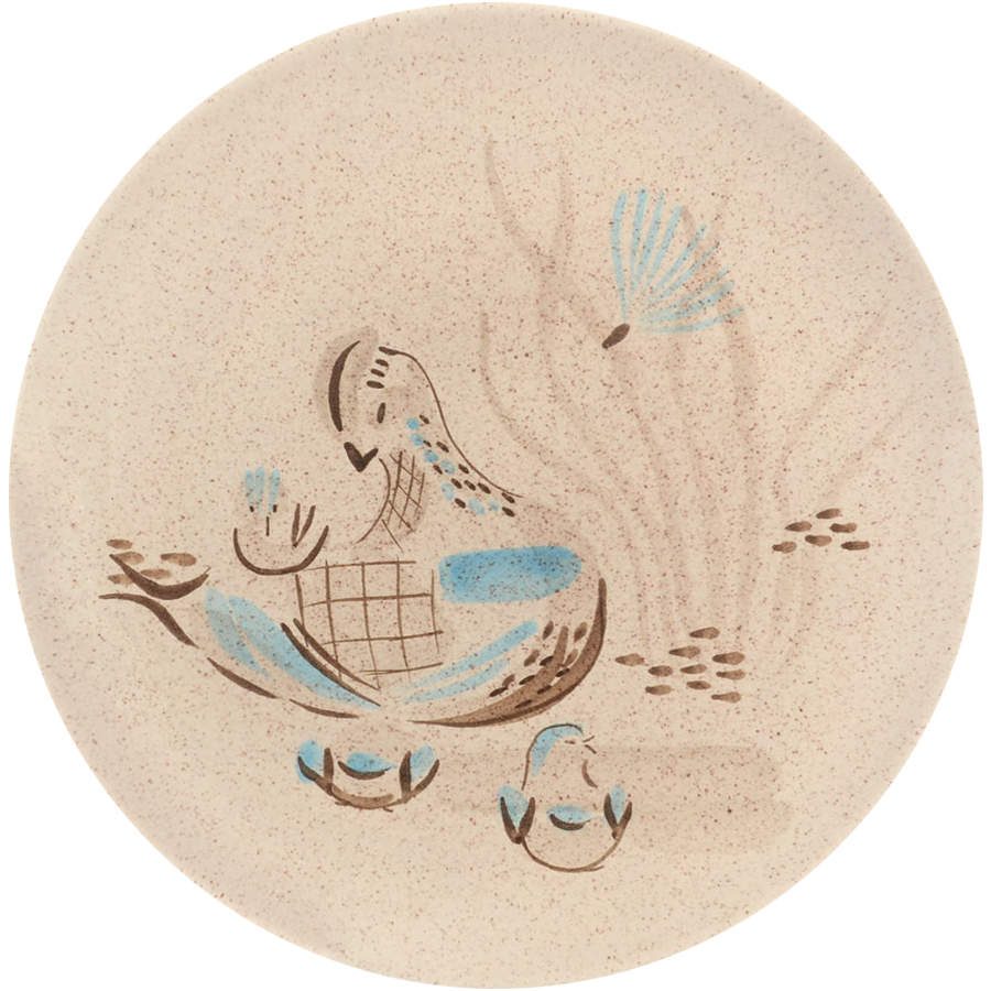 Bob White Dinner Plate by Red Wing-1