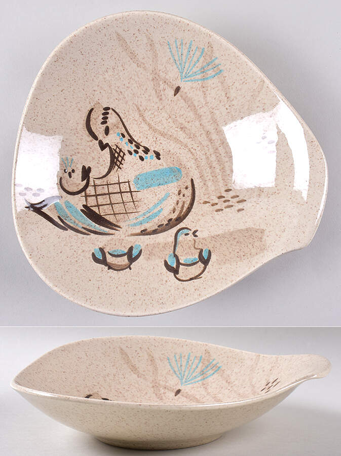 Bob White 9" Round Vegetable Bowl by Red Wing-1
