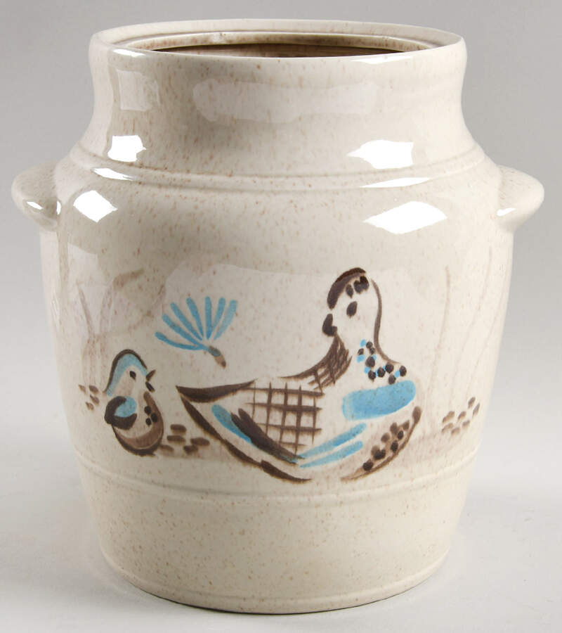 Bob White Cookie Jar No Lid by Red Wing-1