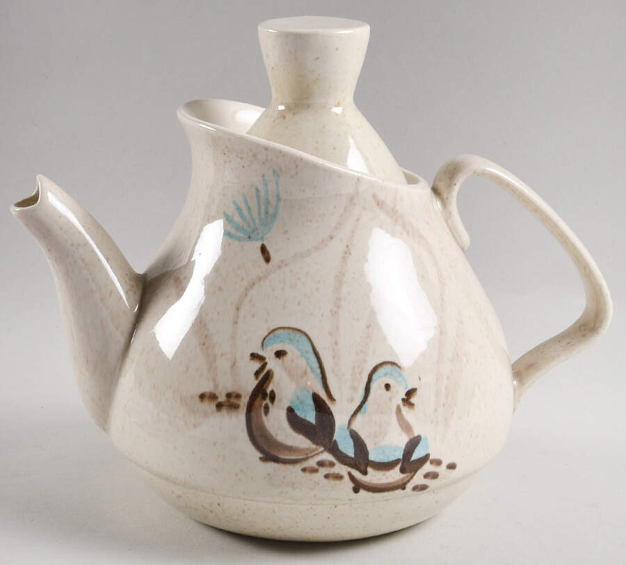 Bob White Teapot & Lid by Red Wing-1