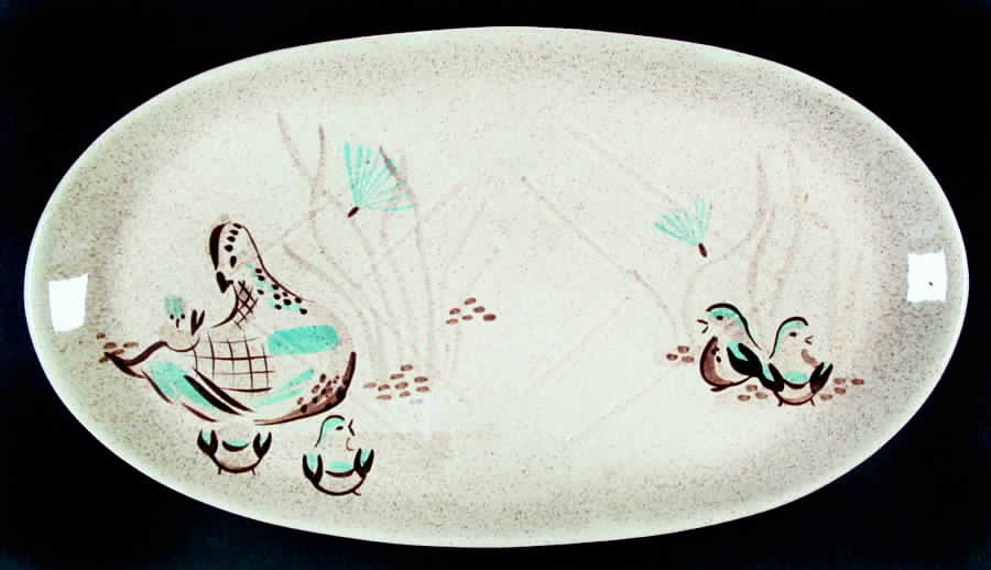 Bob White 19" Oval Serving Platter by Red Wing-1