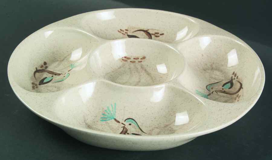 Bob White 5 Section Nut Bowl by Red Wing-1