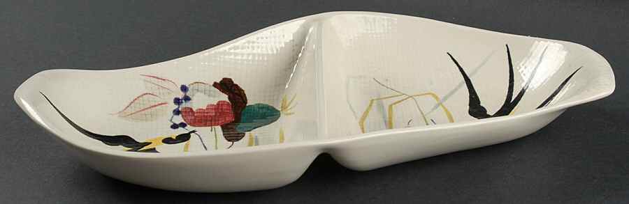 Capistrano 13" Oval Divided Vegetable Bowl by Red Wing-1