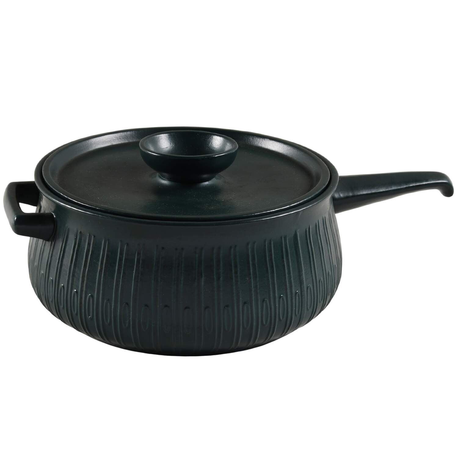 Charstone Bleu 4 Quart Round Covered Casserole by Red Wing-1