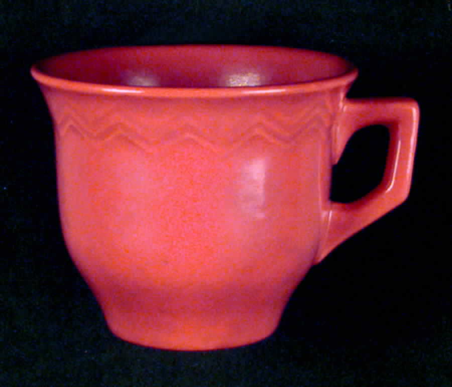Chevron Orange Flat Cup by Red Wing-1