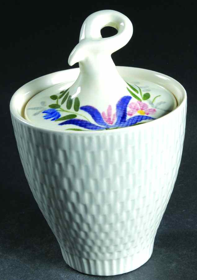 Country Garden Sugar Bowl & Lid by Red Wing-1