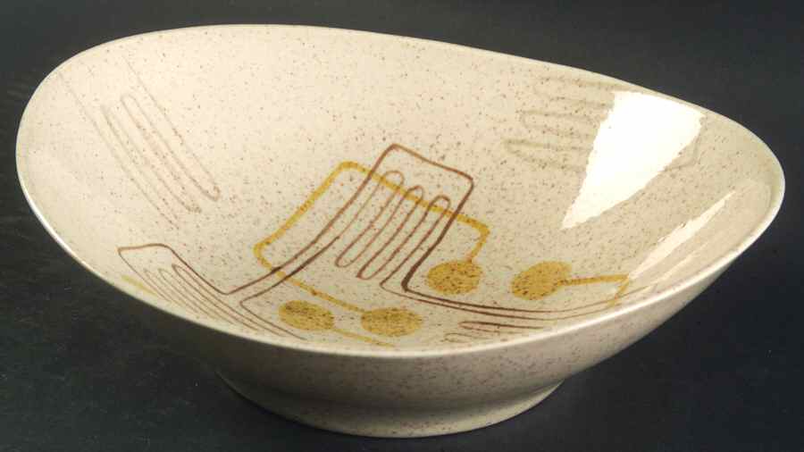 Crazy Rhythm 8" Round Vegetable Bowl by Red Wing-1