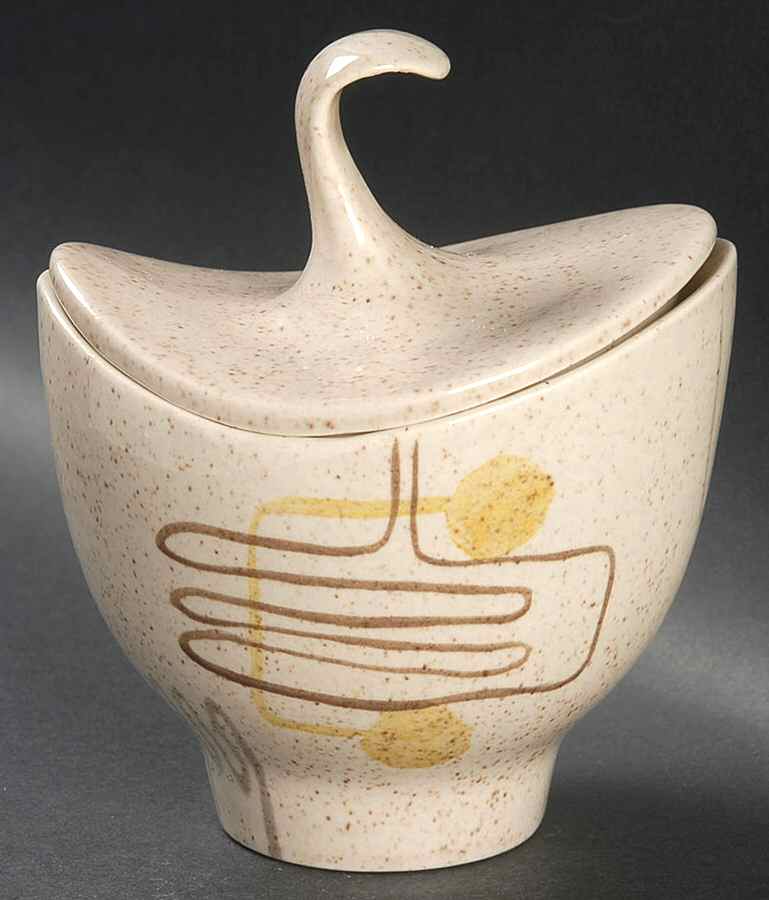 Crazy Rhythm Sugar Bowl & Lid by Red Wing-1