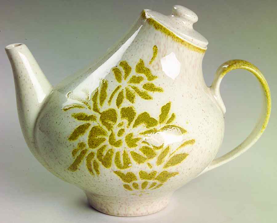 Damask Teapot & Lid by Red Wing-1