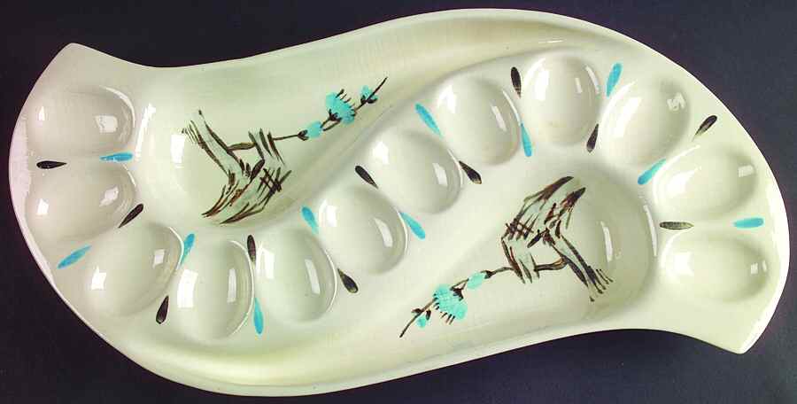 Driftwood Deviled Egg Plate by Red Wing-1