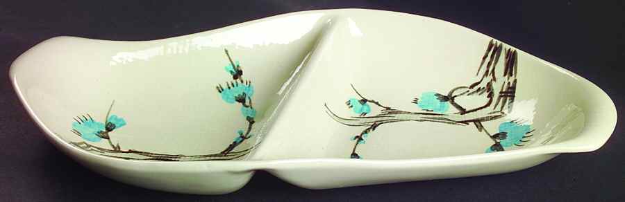 Driftwood 13" Oval Divided Vegetable Bowl by Red Wing-1