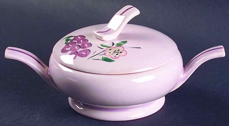 Fruit Sugar Bowl & Lid by Red Wing-1