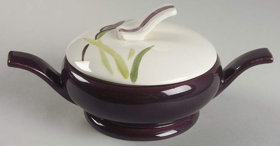 Iris Sugar Bowl & Lid by Red Wing-1