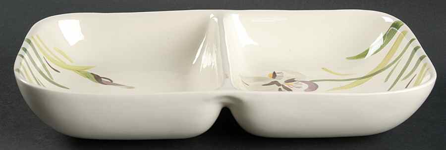 Iris Rectangular Divided Vegetable Bowl by Red Wing-1