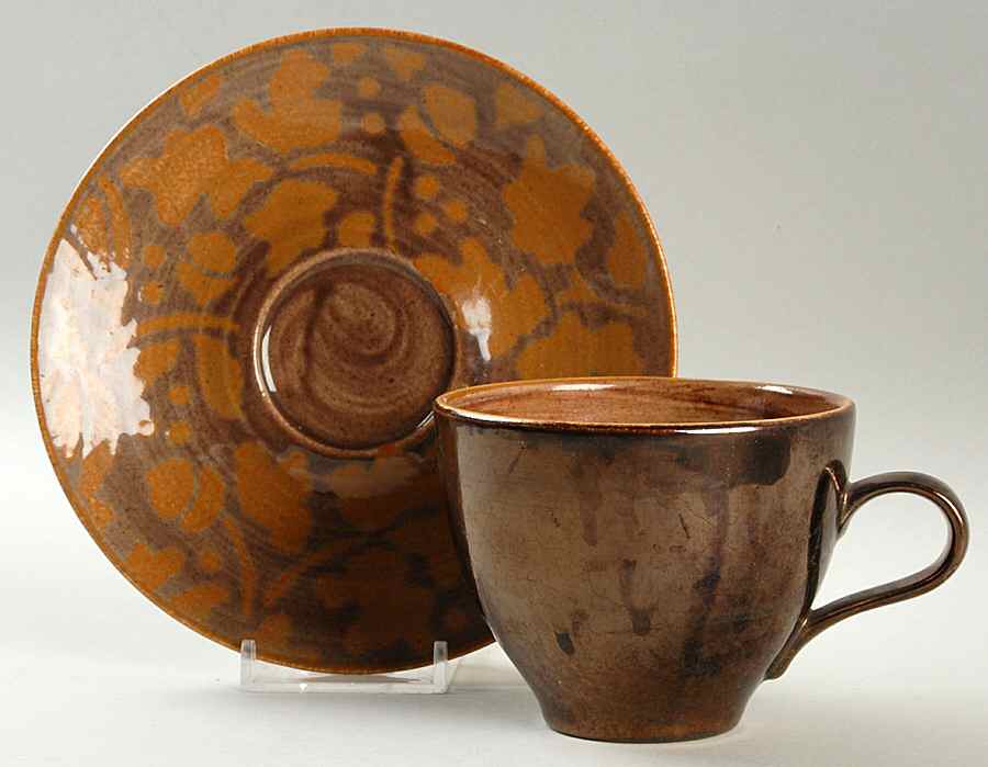 Kashmir Flat Cup & Saucer Set by Red Wing-1