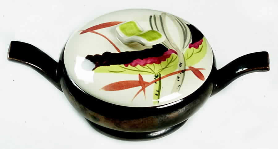 Lotus Bronze Sugar Bowl & Lid by Red Wing-1