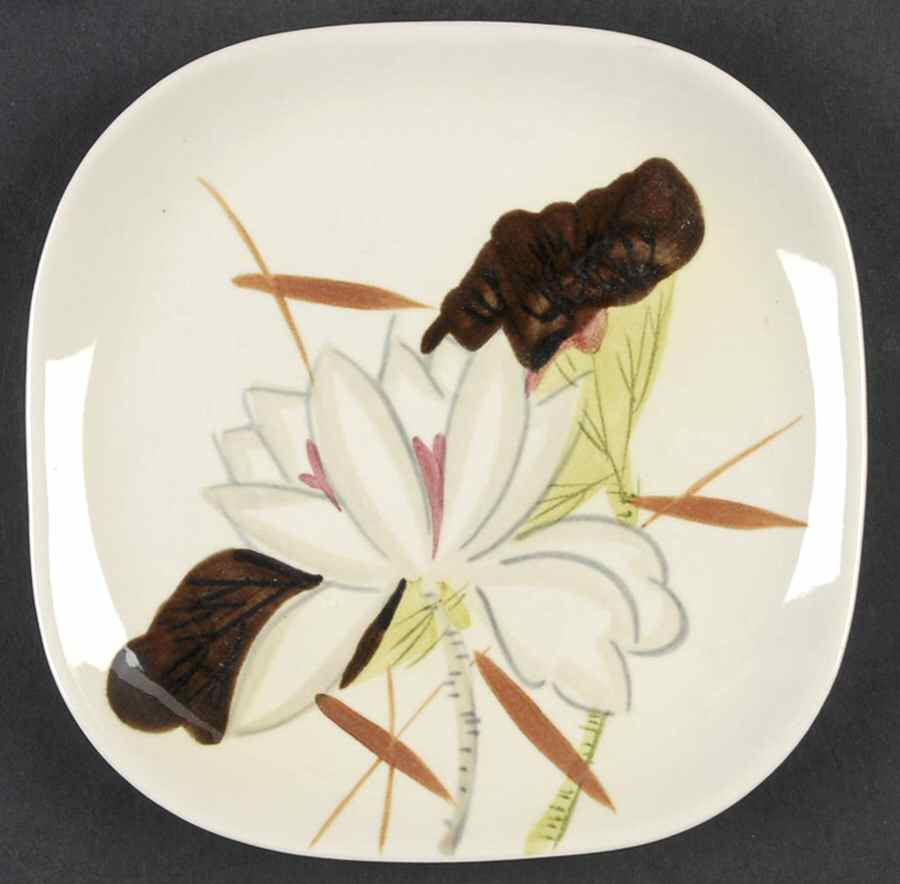 Lotus Bronze Bread & Butter Plate by Red Wing-1