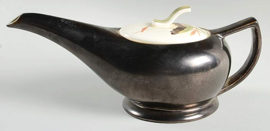 Lotus Bronze Teapot & Lid by Red Wing-1