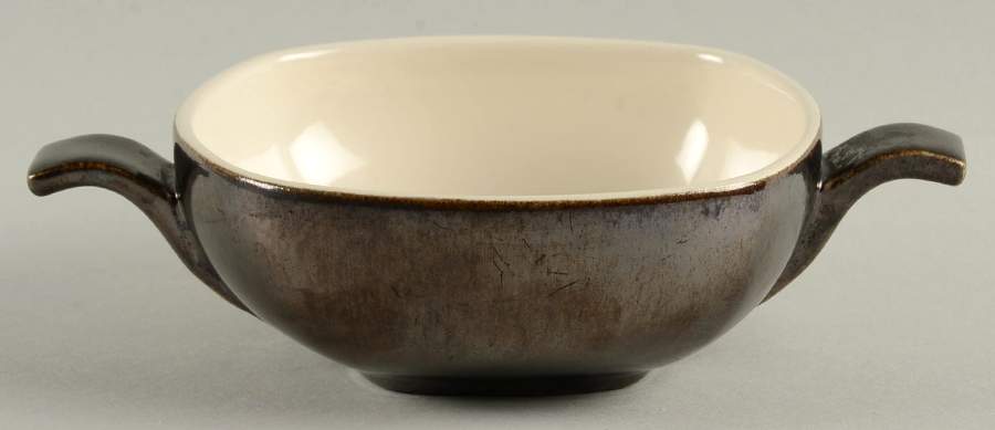 Lotus Bronze Cream Soup Bowl No Lid by Red Wing-1