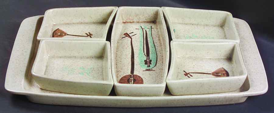 Lute Song 6-Piece Relish (Tray & 5 Inserts) by Red Wing-1