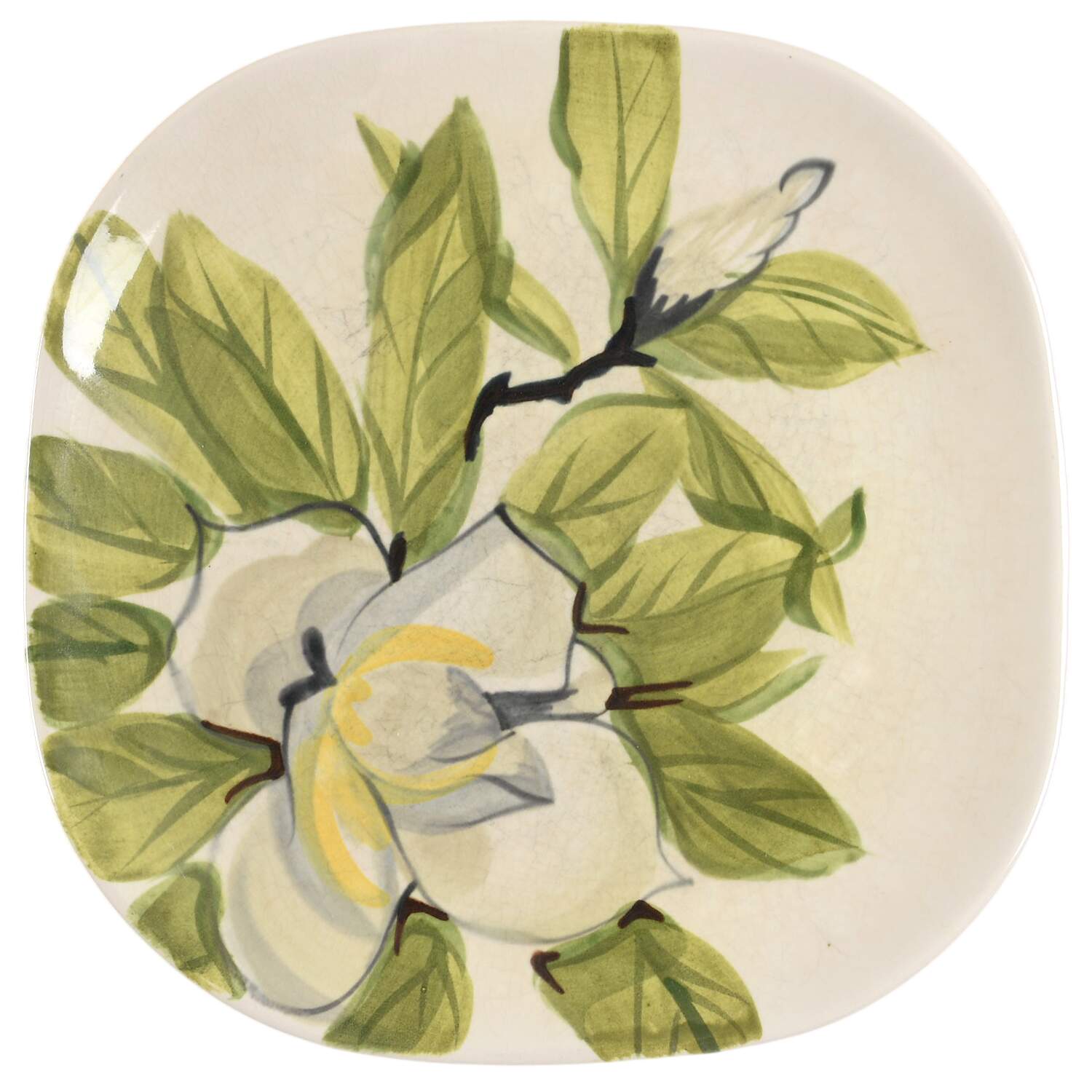 Magnolia Chartreuse Dinner Plate by Red Wing-1