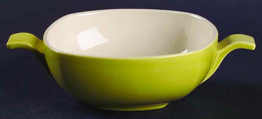 Magnolia Chartreuse Cream Soup Bowl No Lid by Red Wing-1