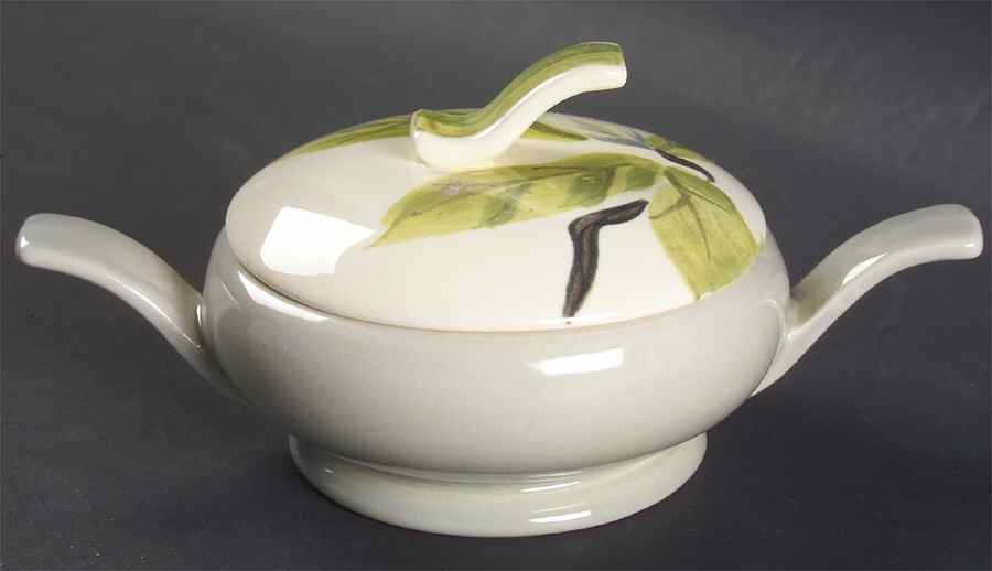 Magnolia Gray Sugar Bowl & Lid by Red Wing-1