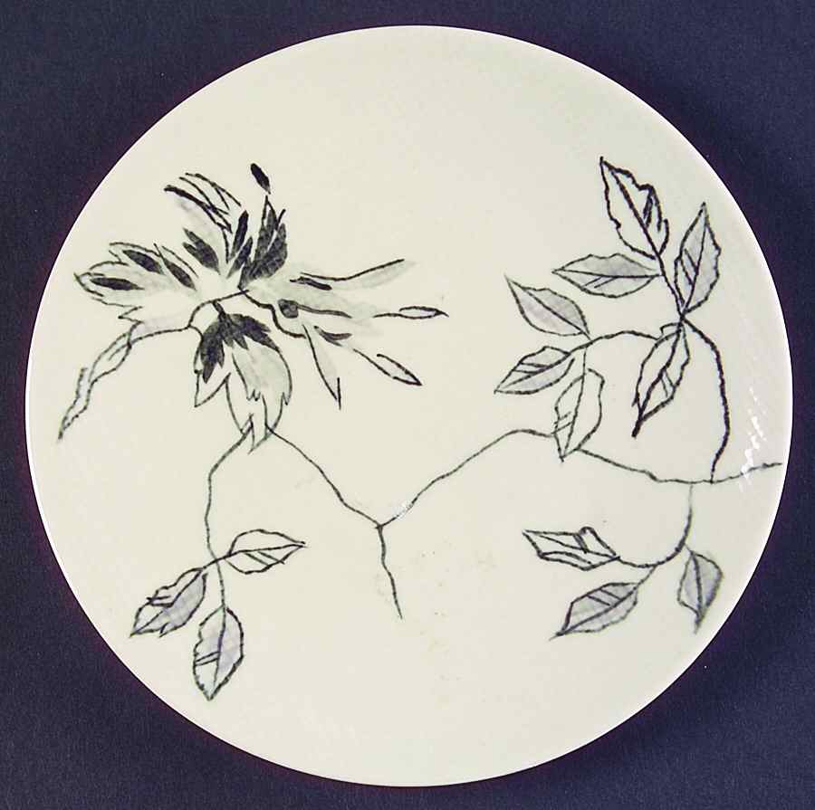 Midnight Rose Bread & Butter Plate by Red Wing-1